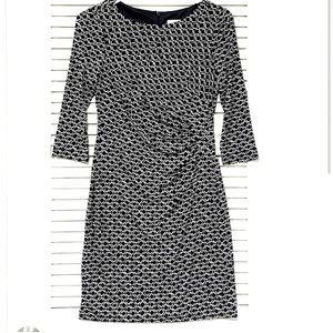 ELIZA J Ruched Printed Dress